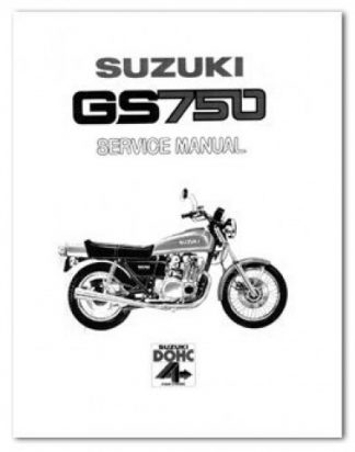 1979-1982 Suzuki GS750 Motorcycle Service Manual